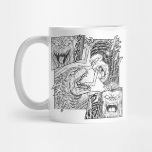 EPIC TITAN FIGHT - lines Mug